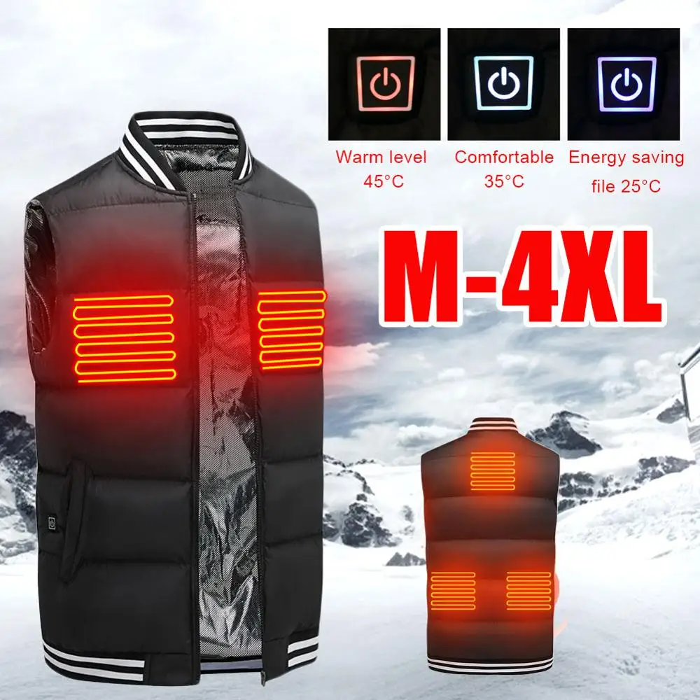 

Jacket Heated Outdoor Electric Heated Vest USB Heating Vest Winter Thermal Cloth Cotton кђѬка с подогѬевом veste chauffante